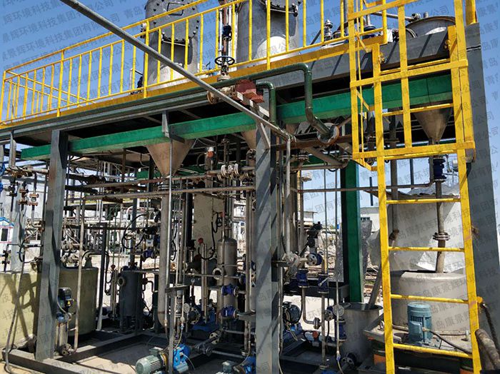 新疆双效炼油废水蒸发器实拍 新疆双效炼油废水蒸发器实拍